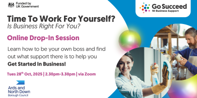 Time to work for yourself banner