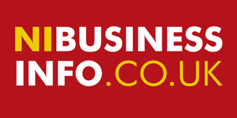 NI Business Info logo on red background